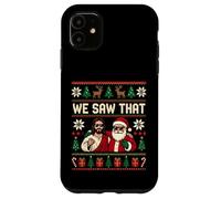 Carcasa para iPhone 11 Vimos Que Jesús Y Santa Claus Divertida Navidad