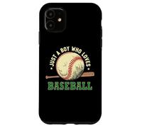 Carcasa para iPhone 11 Vintage Baseball Lover, Just A Boy Who Loves Baseball