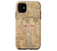 Carcasa para iPhone 11 Vintage Flower Fairy Illustration Cute Fairycore Aesthetic
