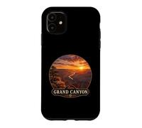 Carcasa para iPhone 11 Vintage Grand y Canyon Sunset Road en diseño de Viaje