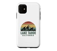 Carcasa para iPhone 11 Vintage Mountains Hiking Camping Lake Tahoe California