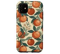 Carcasa para iPhone 11 Vintage Orange Fruit and Blossom Botanical Pattern
