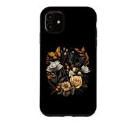 Carcasa para iPhone 11 Vintage Pressed Flowers Butterflies Floral Boho Wildflowers