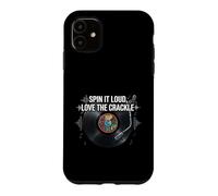 Carcasa para iPhone 11 Vinyl Record Collector Spin It Loud Love The Crackle