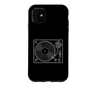Carcasa para iPhone 11 Vinyl Record Player Retro Sketch Music DJ