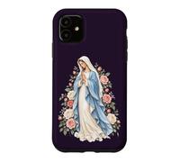 Carcasa para iPhone 11 Virgen María Oración Católica y Devoción Mariana