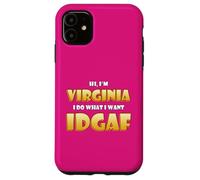 Carcasa para iPhone 11 Virginia Joke Idgaf Meme Cute Halloween Costume For Virginia