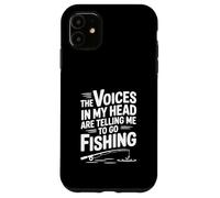 Carcasa para iPhone 11 Voces en mi Cabeza me Dicen Que Vaya a Pescar