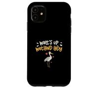 Carcasa para iPhone 11 Watt's Up Wetland Lady Sandhill Crane Ornitología Bird Nerd