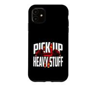 Carcasa para iPhone 11 Weightlifting Motivation Pick Up Heavy Stuff Gym Graphic