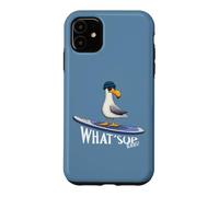 Carcasa para iPhone 11 What Sup Beaches Gaviota de Stand Up Paddle Casual