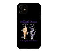 Carcasa para iPhone 11 What You See What I Feel Skeleton Fibromyalgia Awareness