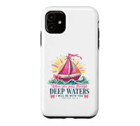 Carcasa para iPhone 11 When You Pass Through Deep Waters Isaías 43:2 Versículo de la Biblia