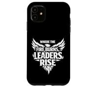 Carcasa para iPhone 11 Where The Fire Burns Leaders Rise Scouting Campfire Camping