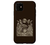 Carcasa para iPhone 11 Whimsy Goth Fairycore Witchy Frog Mushroom Moon Vintage