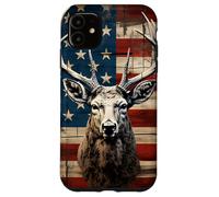 Carcasa para iPhone 11 Whitetail Deer Buck Hunting Vintage Hunter American USA