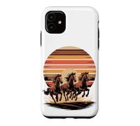 Carcasa para iPhone 11 Wild Horses Running Free Equestrian Horse Lover