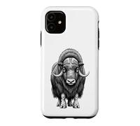Carcasa para iPhone 11 Wild Musk Buey Amante Ártico Vida Silvestre Naturaleza Arte