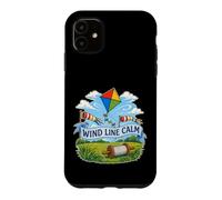 Carcasa para iPhone 11 Wind Line Calm Cometa Carrete Viento