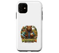 Carcasa para iPhone 11 Wisconsin Granja Oso Campo Naturaleza Cosecha