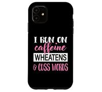 Carcasa para iPhone 11 Womens Caffiene & Words Wheaten Terrier Dog Lover
