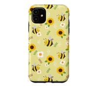 Carcasa para iPhone 11 Womens Kids Girls Cute Flowers Honey Bee Lover