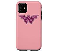 Carcasa para iPhone 11 Wonder Woman Movie Pink Geometric Pattern Logo