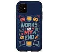 Carcasa para iPhone 11 Works on My End - Programmer Funny PC Error Retro Graphic