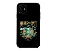 Carcasa para iPhone 11 X Marks The Spot Adventure Espera Tesoro Digital náutico