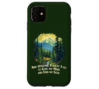 Carcasa para iPhone 11 Y en el Bosque voy Amante de la Naturaleza Senderismo de montaña