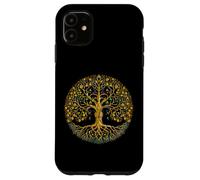 Carcasa para iPhone 11 Yggdrasil Árbol Vida mística Celta Nórdico Vikingo Nórdico