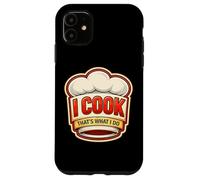 Carcasa para iPhone 11 Yo cocino, eso es lo Que Hago, Chef Vintage, Divertida Cita de Cocina