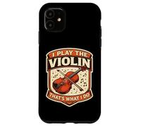 Carcasa para iPhone 11 Yo toco el violín eso es lo Que Hago Profesor Violinista Vintage