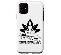 Carcasa para iPhone 11 Yoga te da superpoderes Lotus Meditación Pose