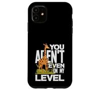 Carcasa para iPhone 11 You Arent Even On My Level Funny Tall Giraffe Juego de Palabras sarcástico