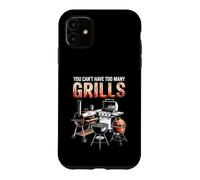Carcasa para iPhone 11 You Can't Have Too Many Grills Barbacoa ahumador Pitmaster Carbón