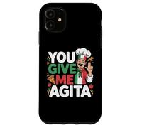 Carcasa para iPhone 11 You Give Me Agita - Bandera de Italia Divertida con Texto en inglés