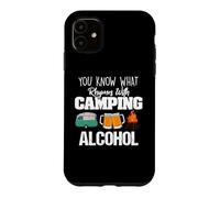 Carcasa para iPhone 11 You Know What Rhymes with Camping Alcohol Lover