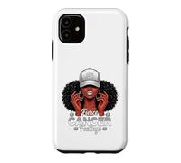 Carcasa para iPhone 11 Zodiac Cancer Inspired Afro Women White Grey Cap Black Girl