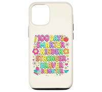 Carcasa para iPhone 12/12 Pro 100 días de Escuela Smarter Kinder Stronger Braver Brighter