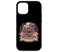 Carcasa para iPhone 12/12 Pro 28th Birthday Cowgirl 28 Year Old Country Western Girl Women