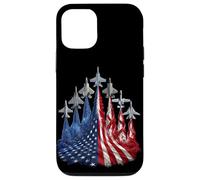 Carcasa para iPhone 12/12 Pro 4th of July Fighter Jet US Flag American Military Planes