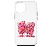 Carcasa para iPhone 12/12 Pro 67 Six Seven Valentine Hearts Poker Card Meme Couple Girls