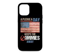 Carcasa para iPhone 12/12 Pro A Pledge A Day Keeps The Commies Away American Flag America