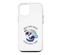 Carcasa para iPhone 12/12 Pro A quién le Importa lo Que piensen los demás (gráfico de Mapache)