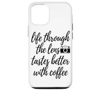 Carcasa para iPhone 12/12 Pro A Través De La Lente Sabe Mejor Arte Amante del Café