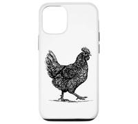 Carcasa para iPhone 12/12 Pro Abstract Hen Illustration Farmhouse Country Graphic