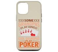 Carcasa para iPhone 12/12 Pro Abuelo Juegos de Cartas Jugadores de póker Casino Jugador Abuelo