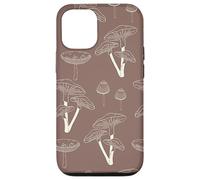 Carcasa para iPhone 12/12 Pro Aesthetic Cottagecore Vintage Mushroom Garden Brown