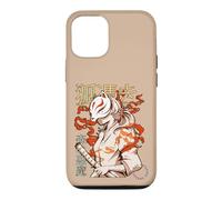 Carcasa para iPhone 12/12 Pro Aesthetic Japanese Kabuki Kitsune Mask Demon Samurai Girl